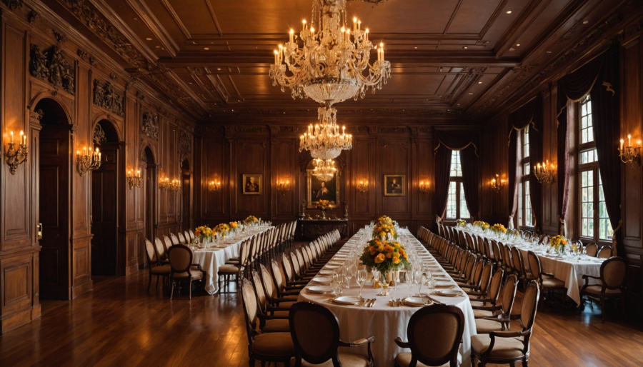 L'élégance des boiseries d'acajou dans la décoration événementielle